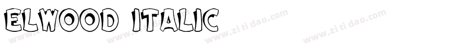 Elwood Italic字体转换